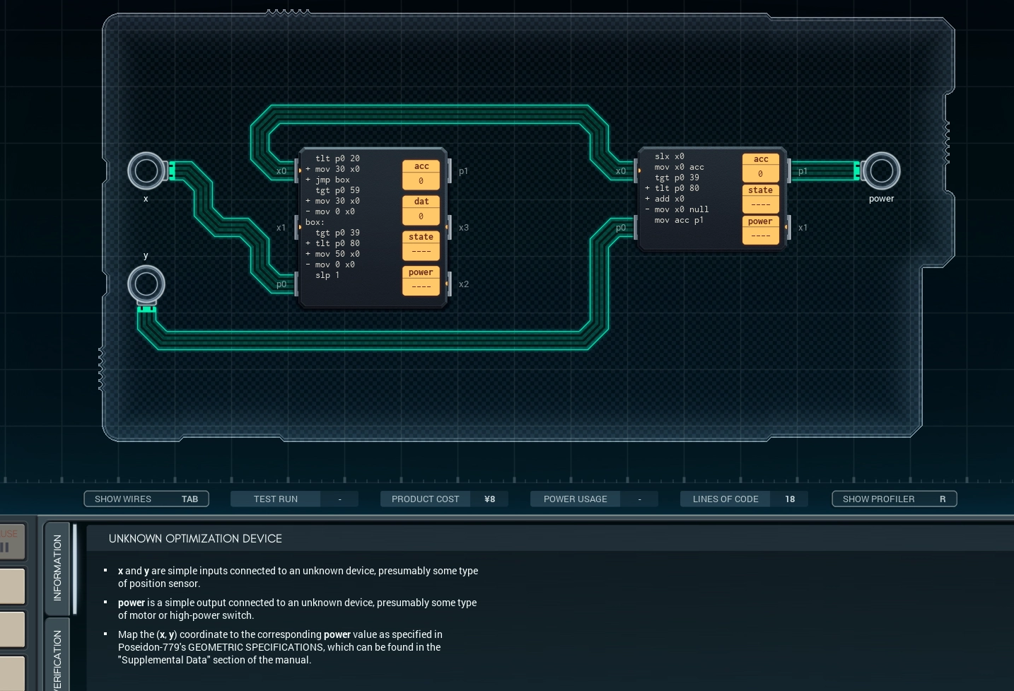 Kuvakaappaus Shenzhen I/O:sta